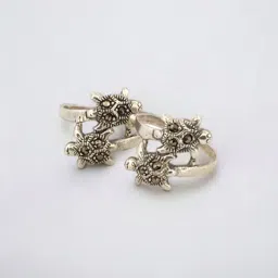 Rihi by P.C. Chandra Jewellers 925 Silver Dual Tortoise Toe-Rings for Women & Girls-picture-15