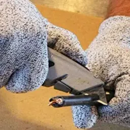 Saviour PVC Cut Resistant Gloves Black Color, Standard Size, HNPSAVSC (Pack of 1 Pair) image 2