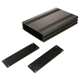 BOX ENCLOSURES Enclosure, Instrument, Aluminium, Black, B2-160BK-image-67