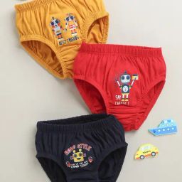 Bumzee Boys Multicolor Cotton Regular Fit Briefs - Pack of 3-picture-10