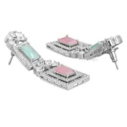 Rubans Rhodium Plated Multicolor Set for Women image 5