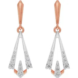 Emori 14k Rose Gold & Diamond Rhombus Delight Drop Earrings-image-62