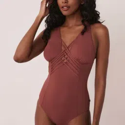 La Vie En Rose Dusty Pink Swimsuit-image-5