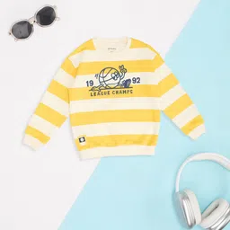 Pantaloons Junior Boys Striped Sweatshirt-image-56