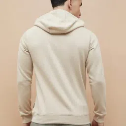 Fame Forever By Lifestyle Beige Cotton Regular Fit Hoodie image 2