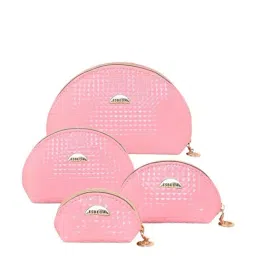 Esbeda Pink Traveling Textured Pouch - Pack of 4-picture-24