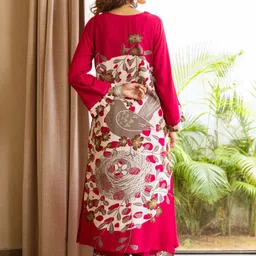KALINI Women Floral Printed Regular Kurta with Palazzos image 4