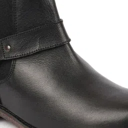 Fausto Men's Black Chelsea Boots image 4