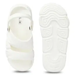 Carlton London Men's Off-White Sling Back Sandals image 4