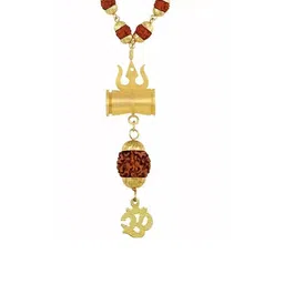 Crazy Fashion Unisex Rudraksha Mala Chain image 2
