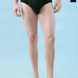 HINT Men Pack Of 2 Pure Cotton Solid Mid-Rise Outer Elastic Basic Briefs-picture-41