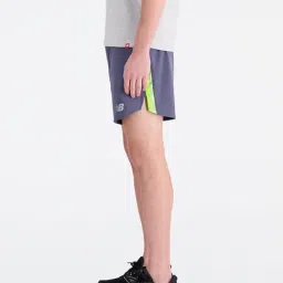 New Balance Grey Regular Fit Self Pattern Sports Shorts image 3