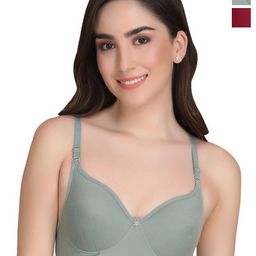 Liigne Pack Of 2 Medium Coverage Non Padded Everyday Bras With All Day Comfort-picture-16
