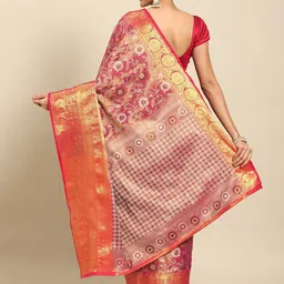 DIVASTRI Woven Design Zari Brocade Banarasi Saree image 5