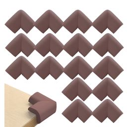 Bembika L Shaped Baby Safety Corner Protector Pack of 16 - Brown-picture-39