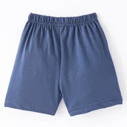 Ollypop Sinker Knee Length Solid Shorts - Navy Blue image 2