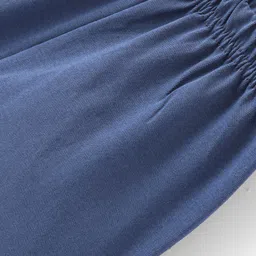 Ollypop Sinker Knee Length Solid Shorts - Navy Blue image 3