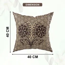 RUBOXA Gold-Toned Set of 5 Ethnic Motifs Square Cushion Covers image 3