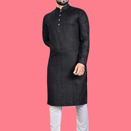 ANUJ FASHION Men Solid A-Line Kurtas-picture-40
