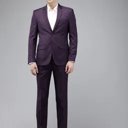 Park Avenue Single Breasted Slim Fit 2 Piece Formal Suits-image-40