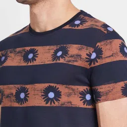 Being Human Navy Regular Fit Printed T-Shirt image 4