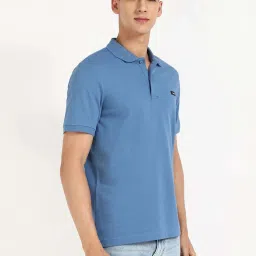 Calvin Klein Jeans Blue Cotton Slim Fit Polo T-Shirt image 4