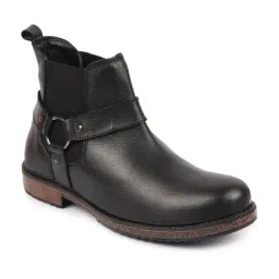 Fausto Men's Black Chelsea Boots image 2