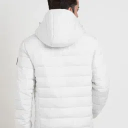 Red Tape White Regular Fit Quilted Jacket image 2