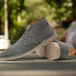 Louis Stitch Men's Ash Grey Chukka Boots-picture-32