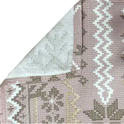 Swayam Ananda Pink Cotton 210 TC 130 GSM King Size Bedsheet With 2 Pillow Covers image 4