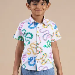Lil Drama Kids Multicolor Printed Shirt-image-66