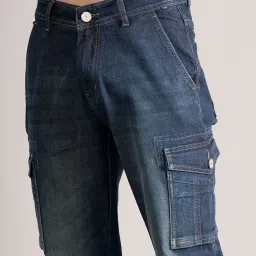 Cantabil Dirty Earth Cotton Regular Fit Cargo Jeans image 4