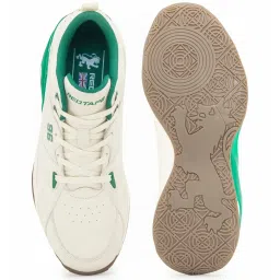 Red Tape Men's Hustle Collection Off White & Green Casual Sneakers image 4