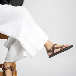 Paaduks Women's Ella Brown Back Strap Sandals-image-27