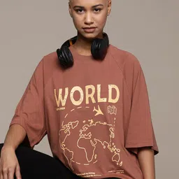 The Roadster Lifestyle Co.  Printed Oversized T-shirt-picture-21