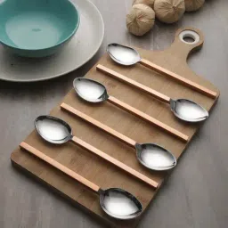 VarEesha Cuprum Copper Stainless Steel 6 Piece Cutlery Set-picture-11