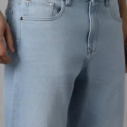 Louis Philippe Blue Cotton Slim Fit Jeans image 4