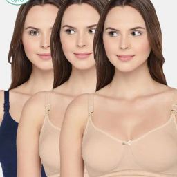 Inner Sense Multicolored Non Wired Non Padded Nursing Bra (Pack Of 3)-picture-26