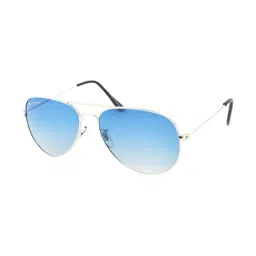 Micelo Martin Sky Blue Polarized Aviator Unisex Sunglasses-image-1