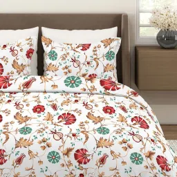 Layers Aura Multicolor Microfiber 110 GSM King Bedsheet with 2 Pillow Covers image 4