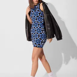 The Souled Store Blue Printed Dress image 4