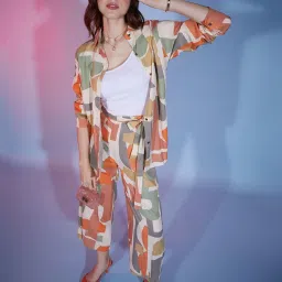 BUYNEWTREND Multicolored Printed Co-Ords Set image 4