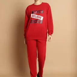 Vimal Jonney Black & Maroon Printed Tracksuit - Pack Of 2 image 4