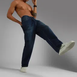 High Star Blue Cotton Flare Fit Jeans image 4