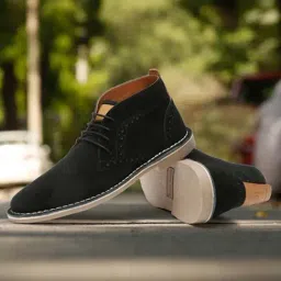 Louis Stitch Men's Jet Black Chukka Boots-image-62