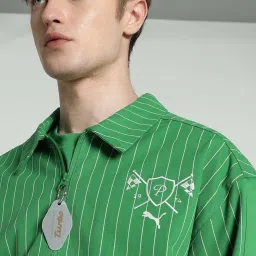 Puma Archive Green Cotton Relaxed Fit Jacket image 4