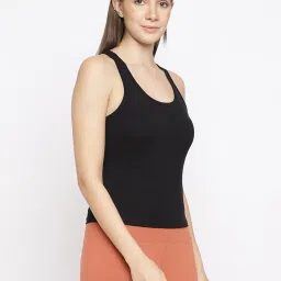 La Intimo Black Solid Camisole image 4