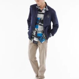 Guess Blue Regular Fit Solid Jacket-picture-7
