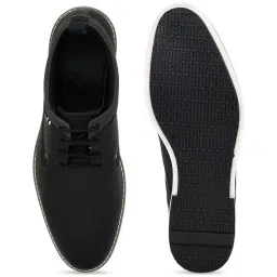Byford by Pantaloons Men's Black Derby Shoes image 4