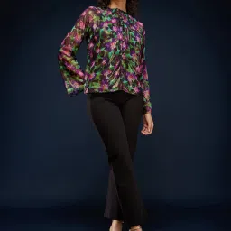 Fablestreet Multicolor Floral Print Top image 4